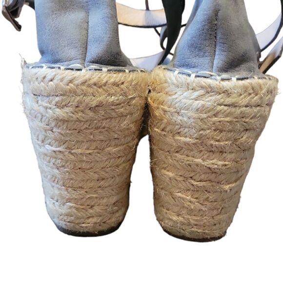 Ccocci Shoes Grey Espadrille Wedges Wedge Sandals 9 - Picture 7 of 11
